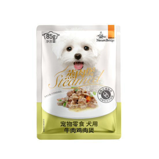 比瑞吉蒸肉煲寵物零食 犬用 牛肉雞肉煲